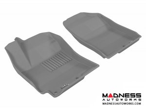 Hyundai Accent Sedan Floor Mats (Set of 2) - Front - Gray by 3D MAXpider